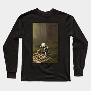 Skeleton Magazine Long Sleeve T-Shirt